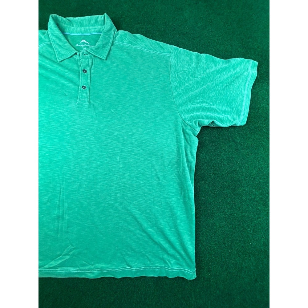 Tommy Bahama Men's Green Short Sleeve Polo Shirt Casual‎ Collared 2XB